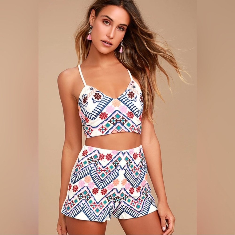 Lulus Rhythm is Gonna Get You Two Piece Set